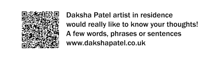 A QR code leading to a questionnaire relating to the film If Not Now by Daksha Patel